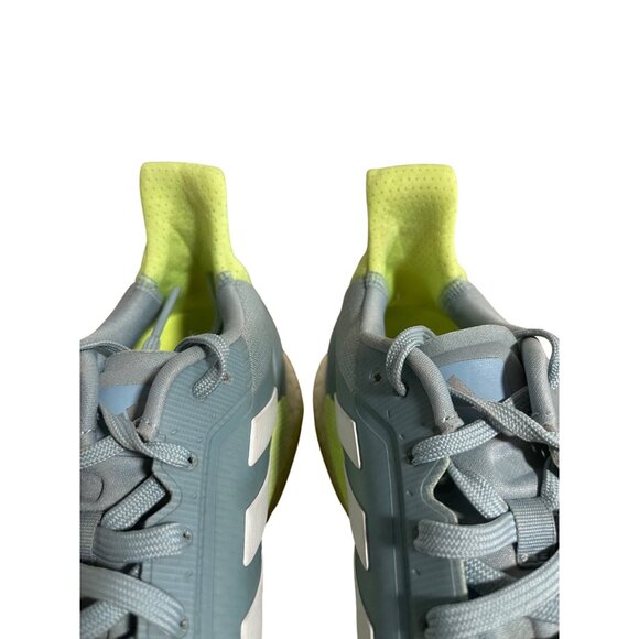 Adidas Solar Glide Boost Running Shoes Womens Size 8.5 Grey & Neon Yellow - Picture 11 of 12